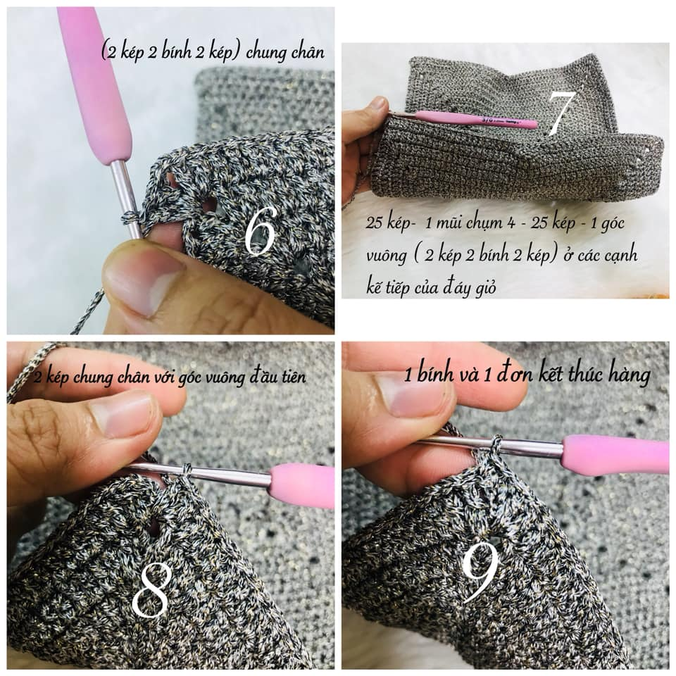 Hướng dẫn móc túi xách len 19 image 65